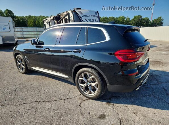 5UXTY5C01M9E51858 2021 BMW X3 Черный Задняя левая четверть