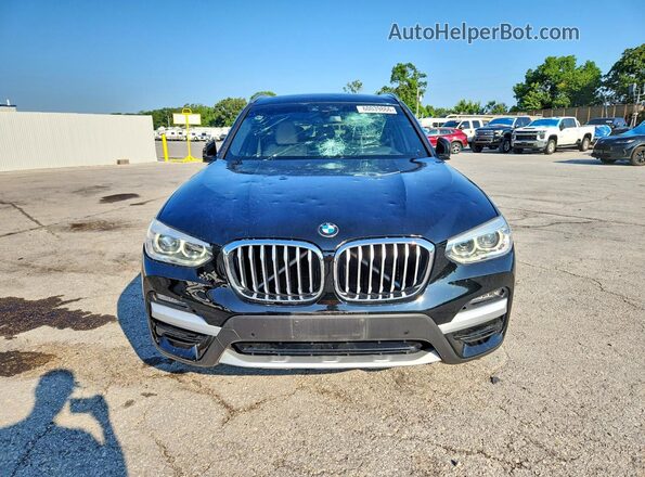 5UXTY5C01M9E51858 2021 BMW X3 Черный Вид спереди