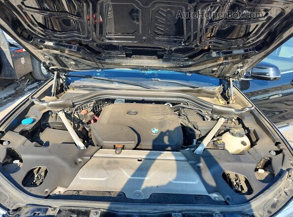 5UXTY5C01M9E51858 2021 BMW X3 Черный Вид подкапотного пространства
