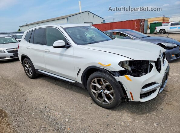 5UXTY5C01M9E60561 2021 BMW X3 White Передня права чверть
