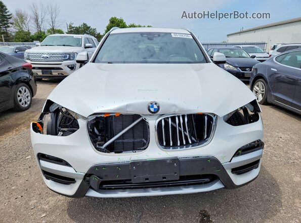 5UXTY5C01M9E60561 2021 BMW X3 White Вид спереду