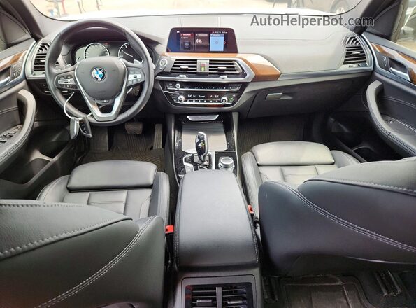 5UXTY5C01M9E60561 2021 BMW X3 White Вид панелі приладів