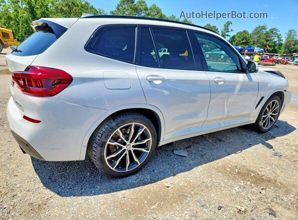 5UXTY5C01M9F15980 2021 BMW X3 White Trasero derecho