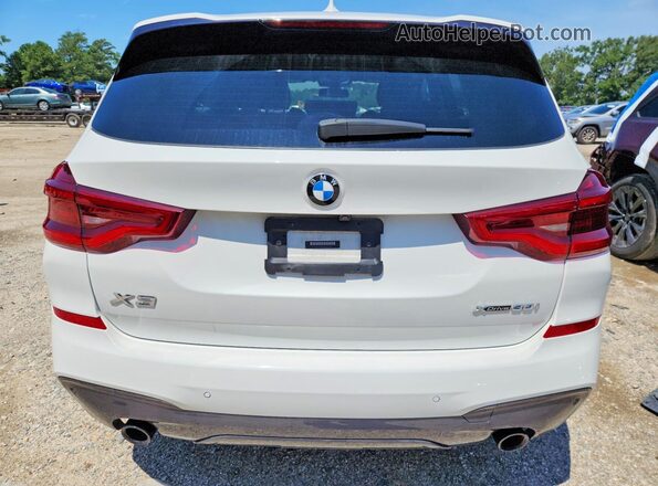 5UXTY5C01M9F15980 2021 BMW X3 White Vista trasera