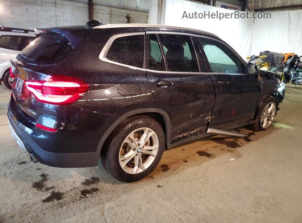 5UXTY5C02L9C51571 2020 BMW X3 Черный Задняя правая четверть