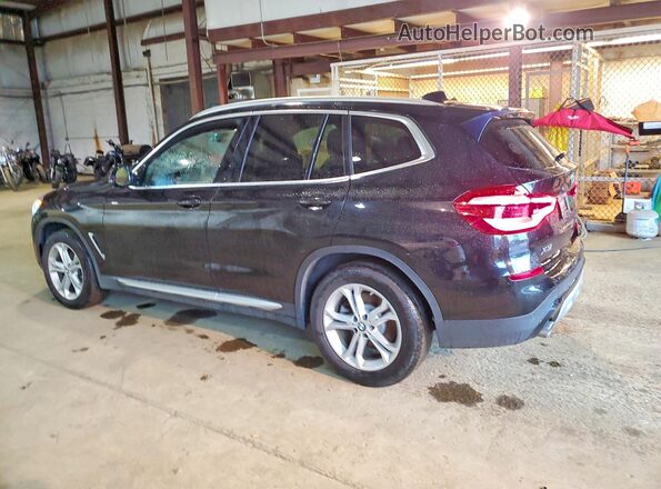 5UXTY5C02L9C51571 2020 BMW X3 Черный Задняя левая четверть