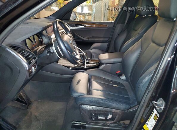 5UXTY5C02L9C51571 2020 BMW X3 Черный Вид салона спереди