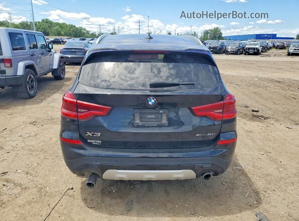 5UXTY5C02M9G79464 2021 BMW X3 Blue Rear view