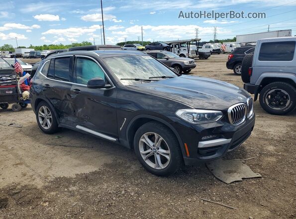 5UXTY5C02M9G79464 2021 BMW X3 Blue Front right