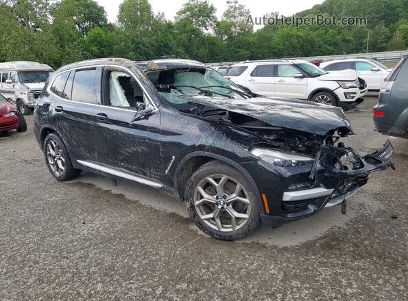 5UXTY5C03L9B97164 2020 BMW X3 Black Przód prawy