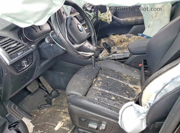 5UXTY5C03L9B97164 2020 BMW X3 Black Widok wnętrza z przodu