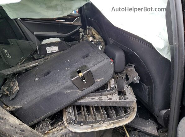 5UXTY5C03L9B97164 2020 BMW X3 Black Widok wnętrza z tyłu