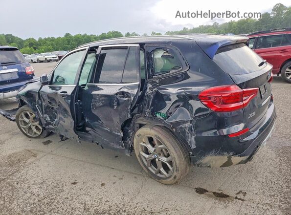 5UXTY5C03L9B97164 2020 BMW X3 Black Tył lewy