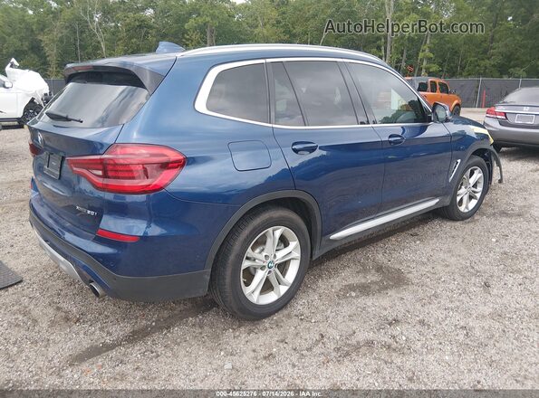 5UXTY5C03L9C28915 2020 BMW X3 Dark Blue Tył prawy