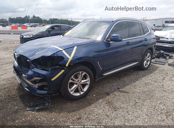 5UXTY5C03L9C28915 2020 BMW X3 Dark Blue Przód lewy