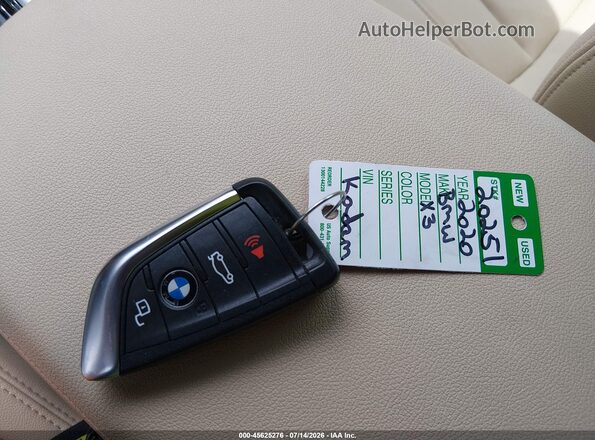 5UXTY5C03L9C28915 2020 BMW X3 Dark Blue Widok deski rozdzielczej