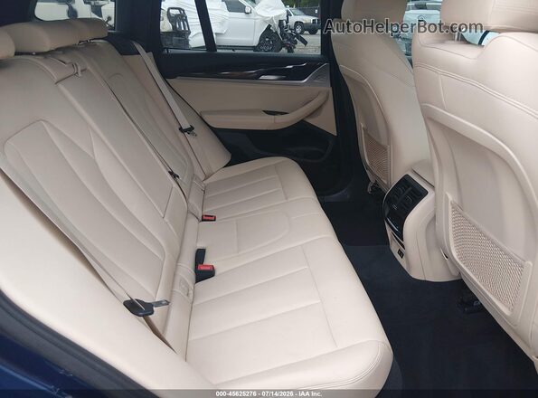 5UXTY5C03L9C28915 2020 BMW X3 Dark Blue Widok naklejki z numerem VIN