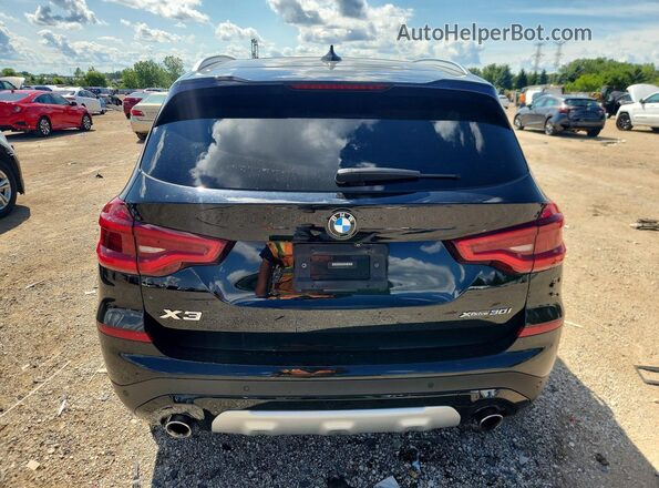 5UXTY5C03LLT36757 2020 BMW X3 Black Widok z tyłu