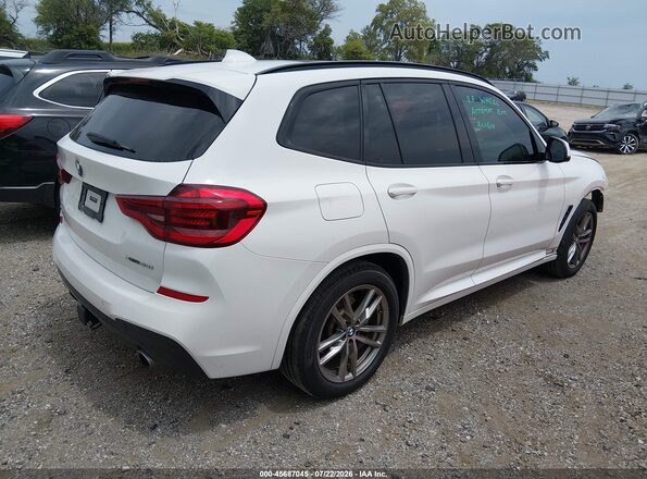 5UXTY5C03M9F02132 2021 BMW X3 White უკანა მარჯვენა