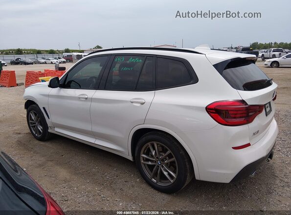 5UXTY5C03M9F02132 2021 BMW X3 White სალონის 360-გრადუსიანი ხედი