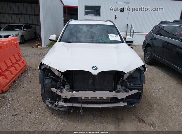 5UXTY5C03M9F02132 2021 BMW X3 White ხელსაწყოთა პანელის ხედი