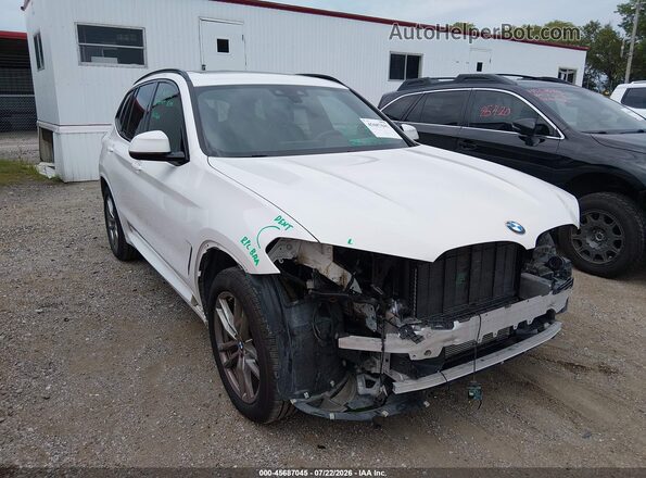 5UXTY5C03M9F02132 2021 BMW X3 White 