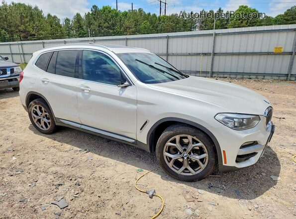 5UXTY5C03M9H78004 2021 BMW X3 White Передня права чверть