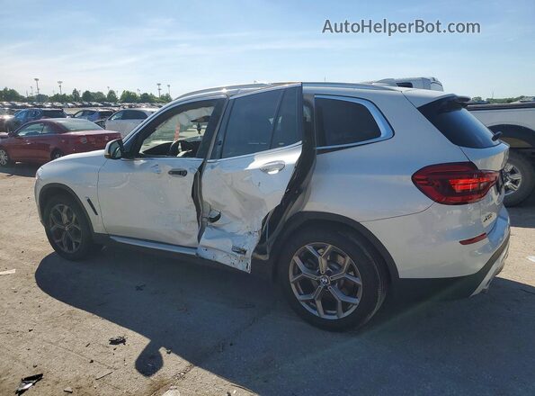 5UXTY5C03M9H92341 2021 BMW X3 White Հետևի ձախ