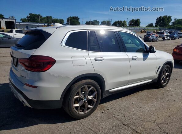 5UXTY5C03M9H92341 2021 BMW X3 White Հետևի աջ