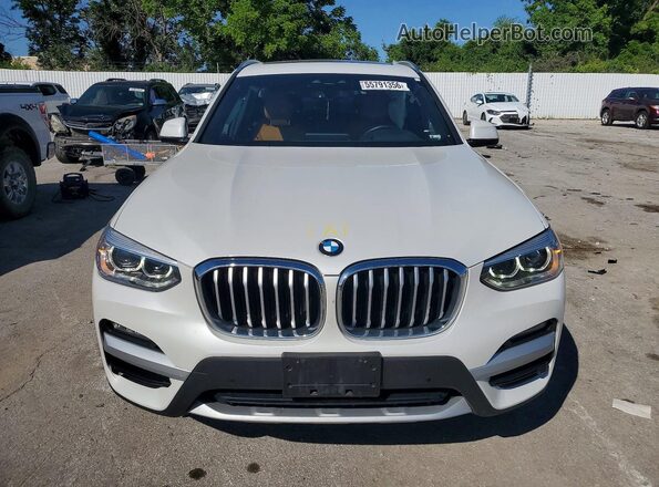 5UXTY5C03M9H92341 2021 BMW X3 White Դիմացի տեսք