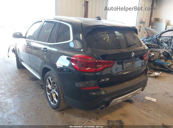 5UXTY5C03M9H92663 2021 BMW X3 Black Հետևի ձախ