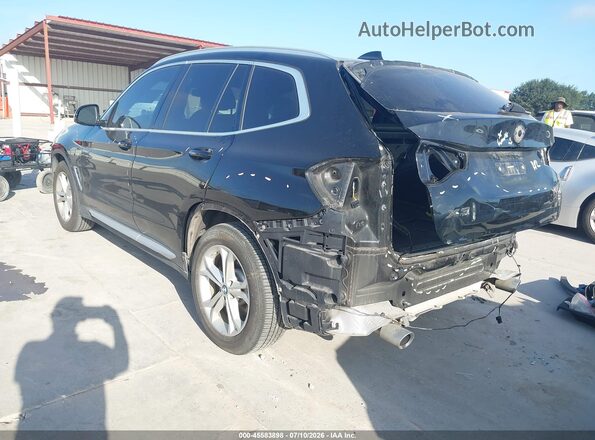 5UXTY5C04LLT36847 2020 BMW X3 Черный Задняя левая четверть