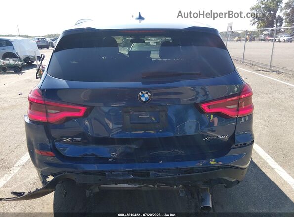 5UXTY5C04M9F21496 2021 BMW X3 Blue Vista frontal