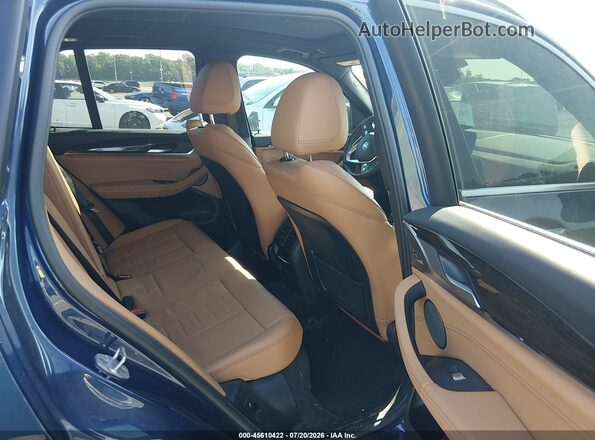 5UXTY5C04M9F21496 2021 BMW X3 Blue Vista de la etiqueta del VIN