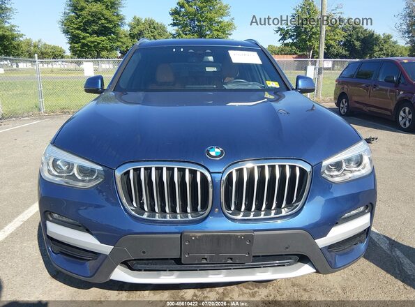 5UXTY5C04M9F21496 2021 BMW X3 Blue Vista del cuadro de instrumentos
