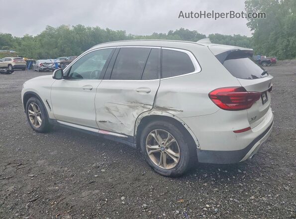 5UXTY5C04M9G72855 2021 BMW X3 White Trasero izquierdo