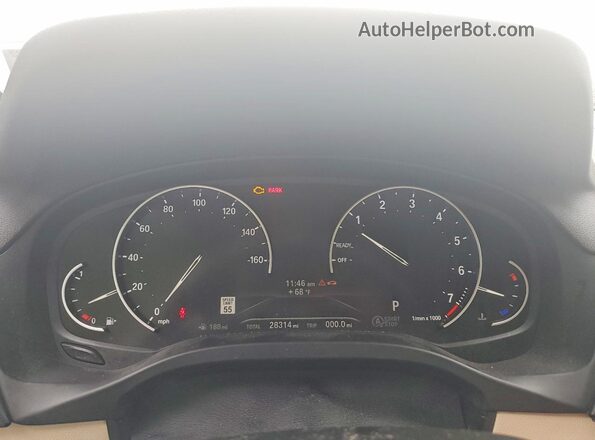 5UXTY5C04M9G72855 2021 BMW X3 White Vista del cuadro de instrumentos