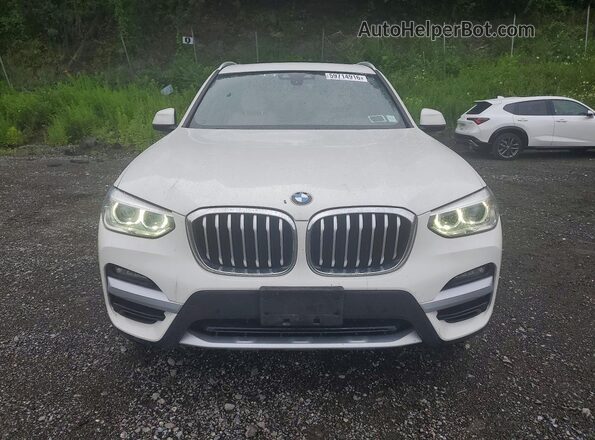 5UXTY5C04M9G72855 2021 BMW X3 White Vista frontal