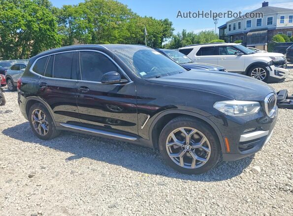 5UXTY5C04M9G76341 2021 BMW X3 Black Передня права чверть