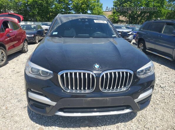5UXTY5C04M9G76341 2021 BMW X3 Black Вид спереду