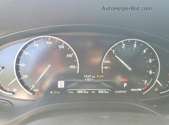 5UXTY5C04M9G76341 2021 BMW X3 Black Вид щитка приладів