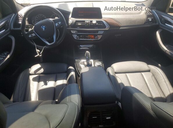 5UXTY5C04M9G76341 2021 BMW X3 Black Вид панелі приладів