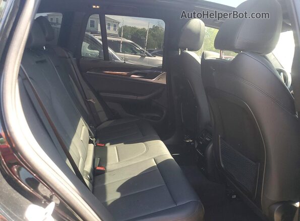 5UXTY5C04M9G76341 2021 BMW X3 Black Вид задньої частини салону