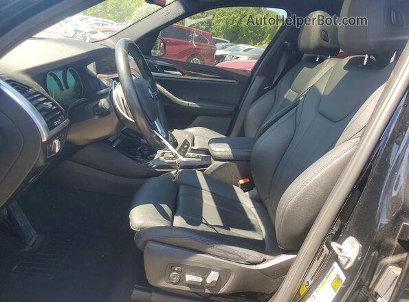 5UXTY5C04M9G76341 2021 BMW X3 Black Вид салону спереду