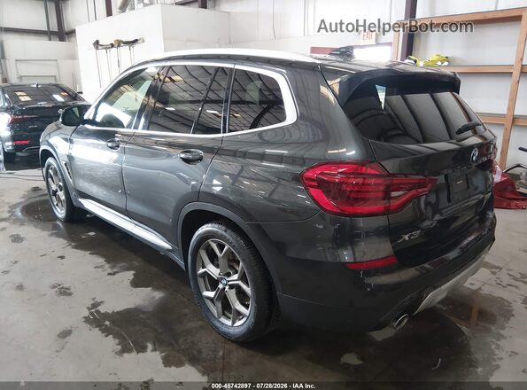 5UXTY5C04M9H40748 2021 BMW X3 Black უკანა მარცხენა