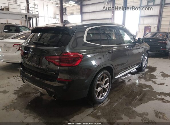 5UXTY5C04M9H40748 2021 BMW X3 Black უკანა მარჯვენა