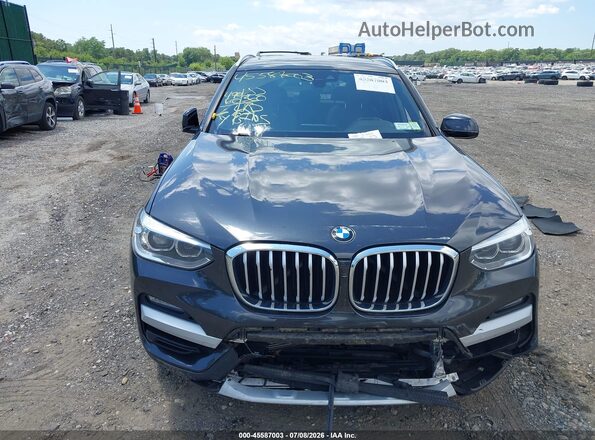 5UXTY5C05L9B09585 2020 BMW X3 Gray Սարքավորումների վահանակի տեսք