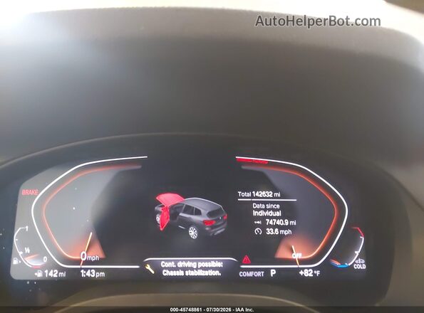 5UXTY5C05L9B28315 2020 BMW X3 Gray Вид задніх сидінь