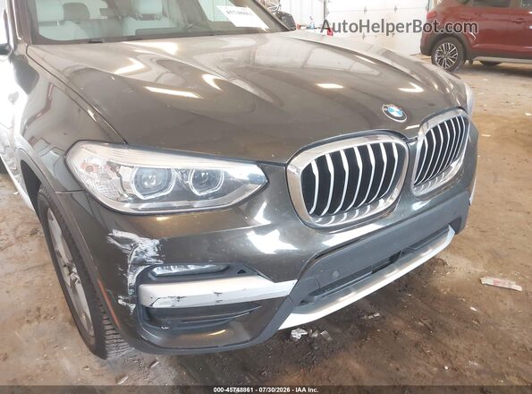 5UXTY5C05L9B28315 2020 BMW X3 Gray Вид щитка приладів
