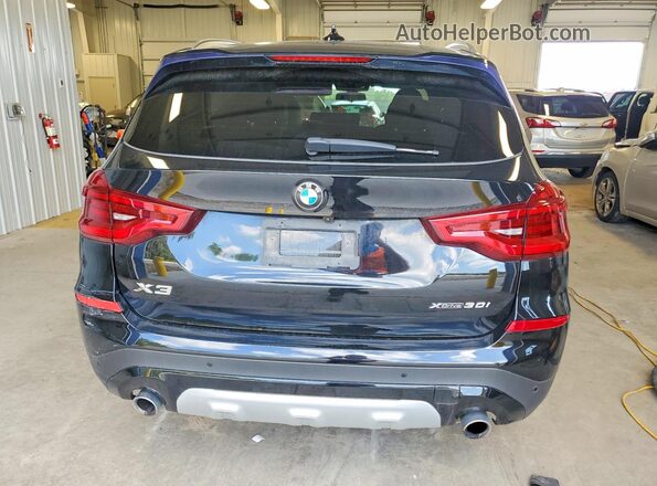 5UXTY5C05L9C74035 2020 BMW X3 Black Հետևի տեսք